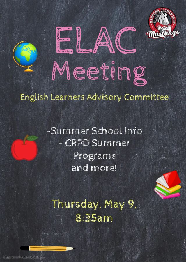  ELAC Meeting May 9